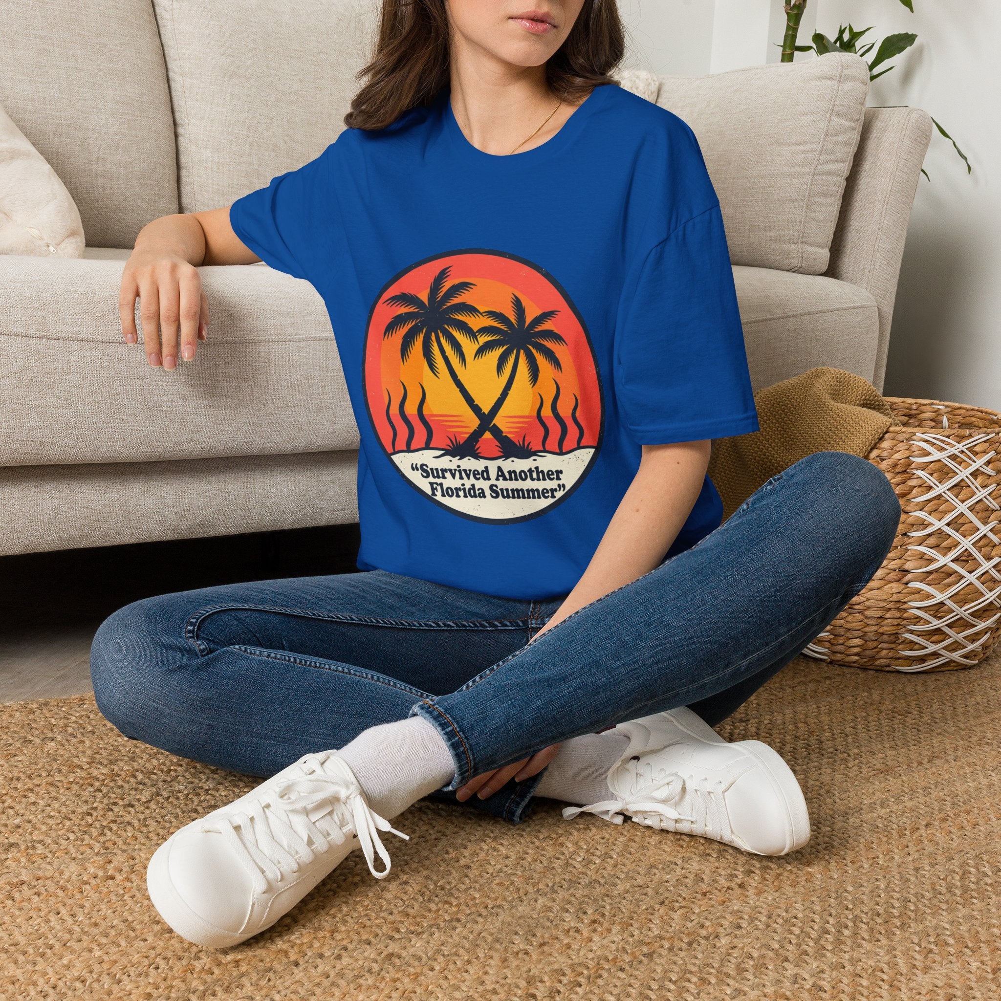 Survived Another Florida Summer Vintage Graphic T-Shirt