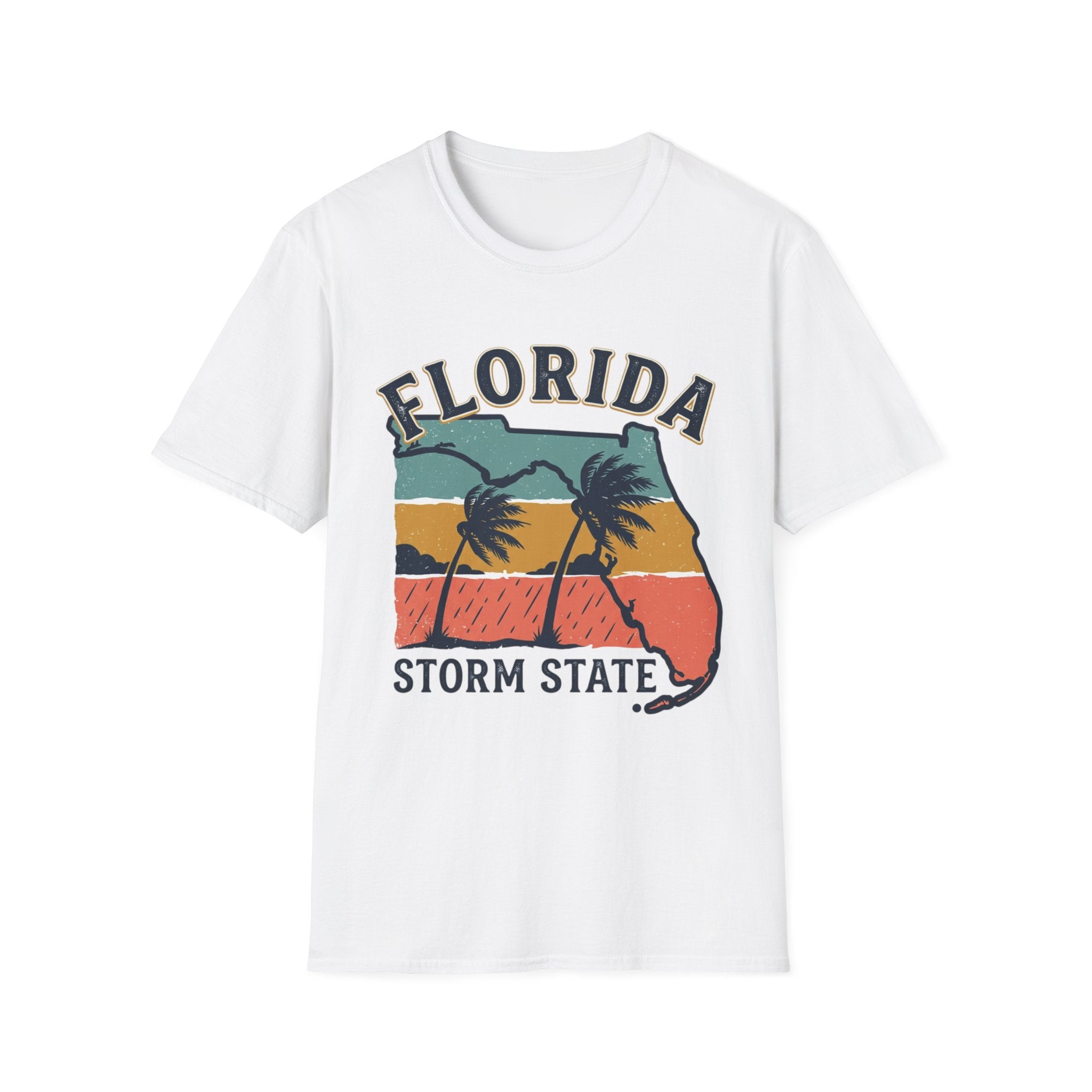 Florida Born Hurricane Tested Vintage Graphic T-Shirt